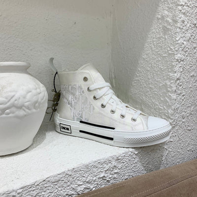 White B23 Dior High Top Shoes