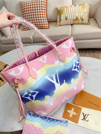 Budget Louis Vuitton Rainbow Neverfull Tote Bag