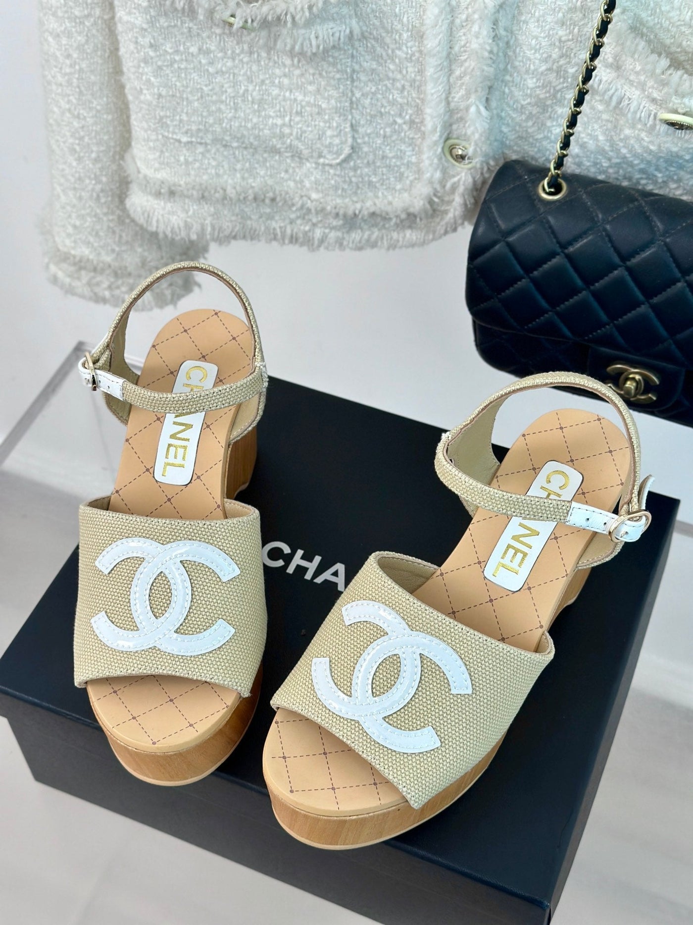 Chanel  Wedge Sandal