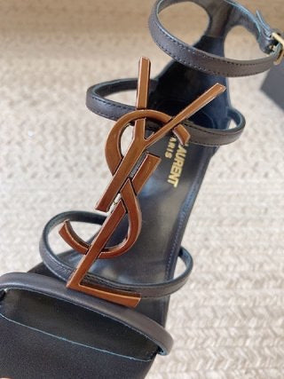 YSL High Heel Cassandra Sandals