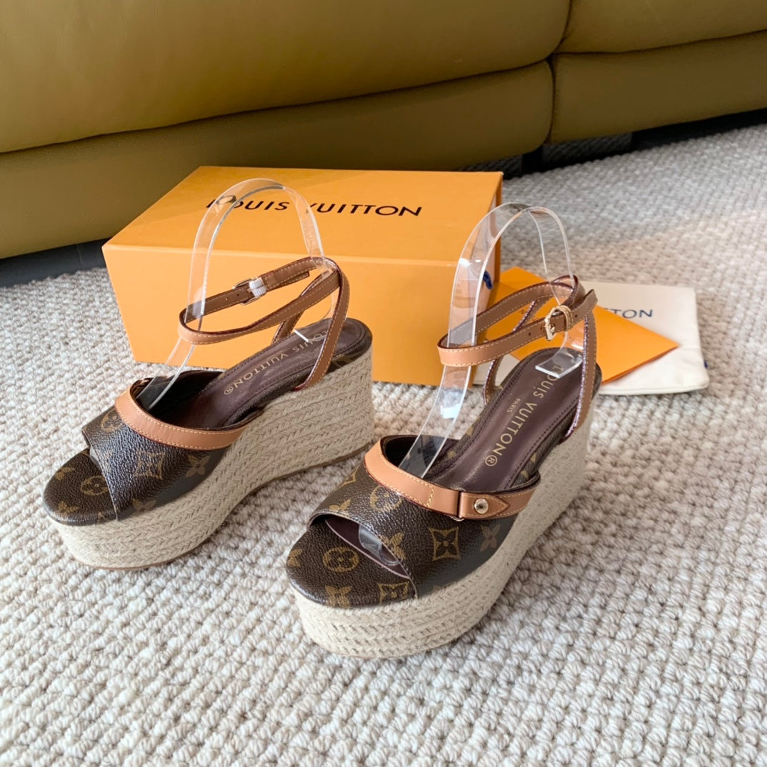 Louis Vuitton Helio's  Wedge Sandals