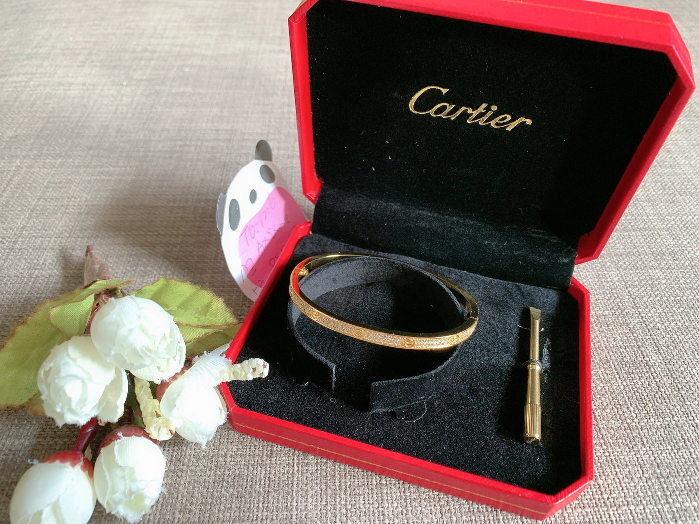 Cartier Thin Gold Love Bracelet Accessory