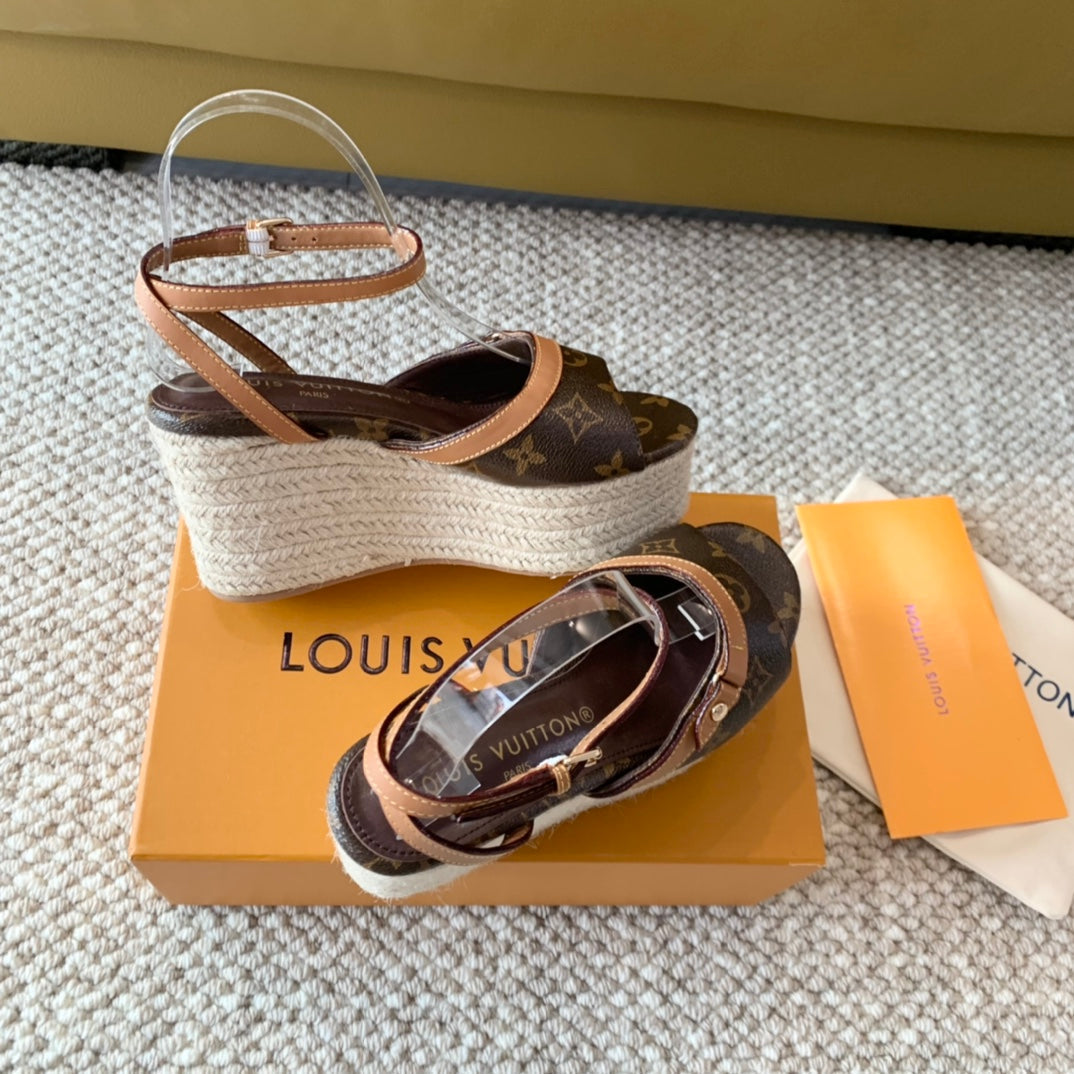 Louis Vuitton Helio's  Wedge Sandals