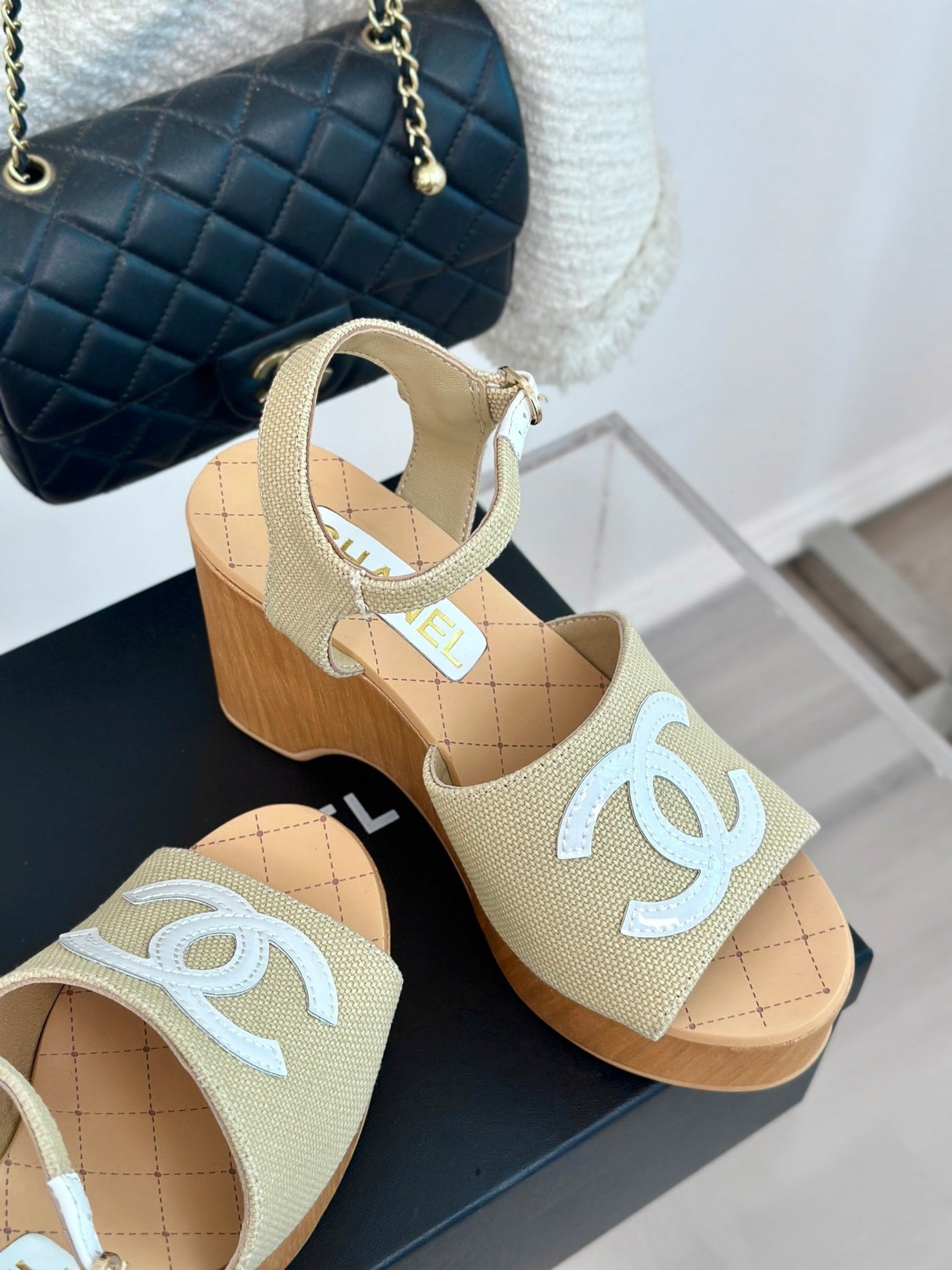 Chanel  Wedge Sandal