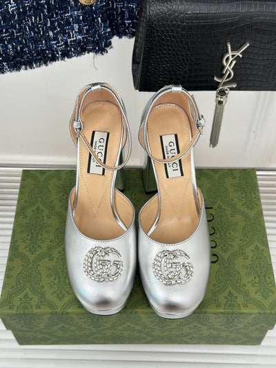 Gucci Platform Sandals With Double G