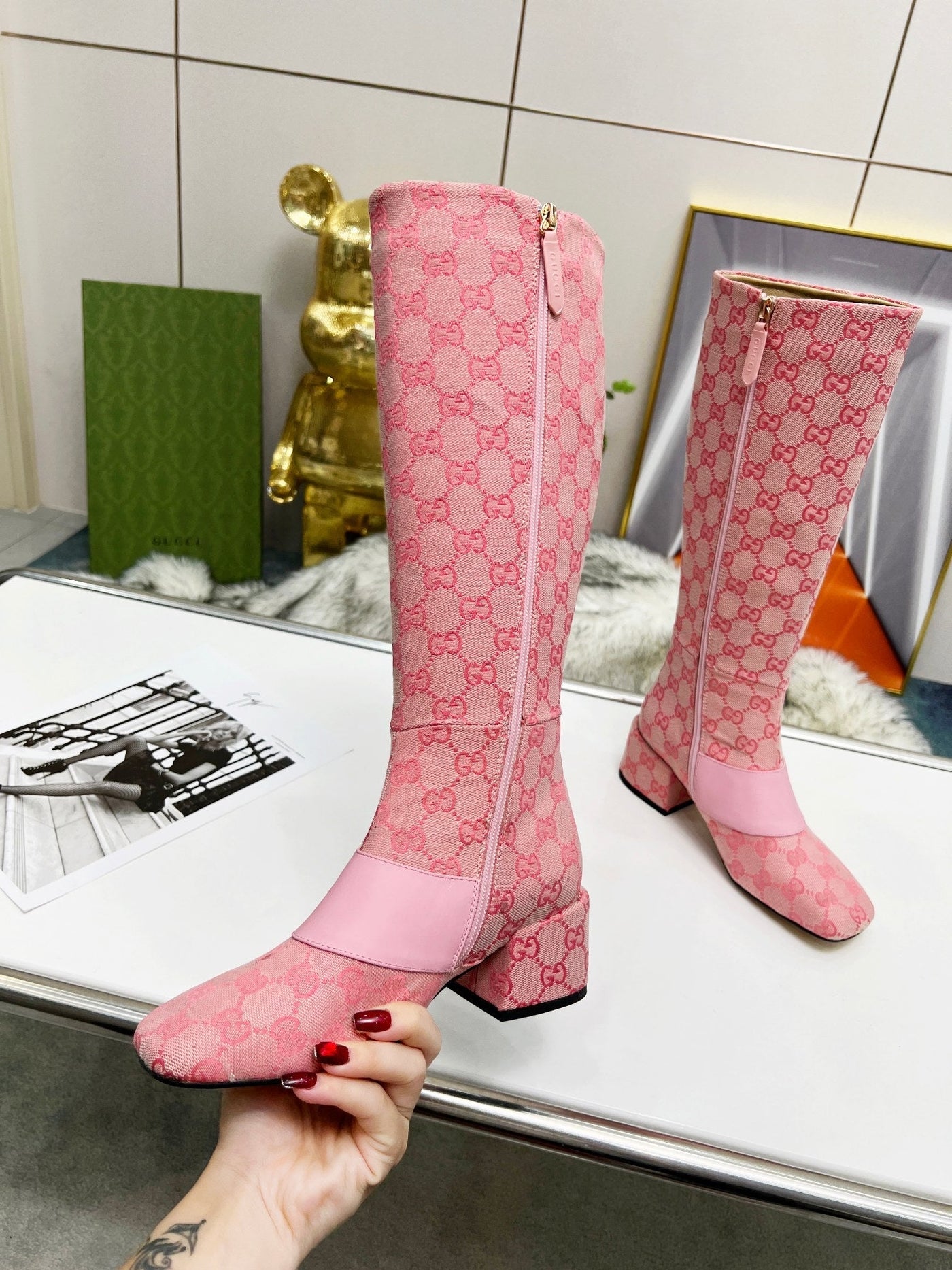 Gucci Blondie High Boots