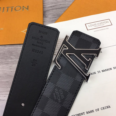 Men's Louis Vuitton Black Monogram Belt