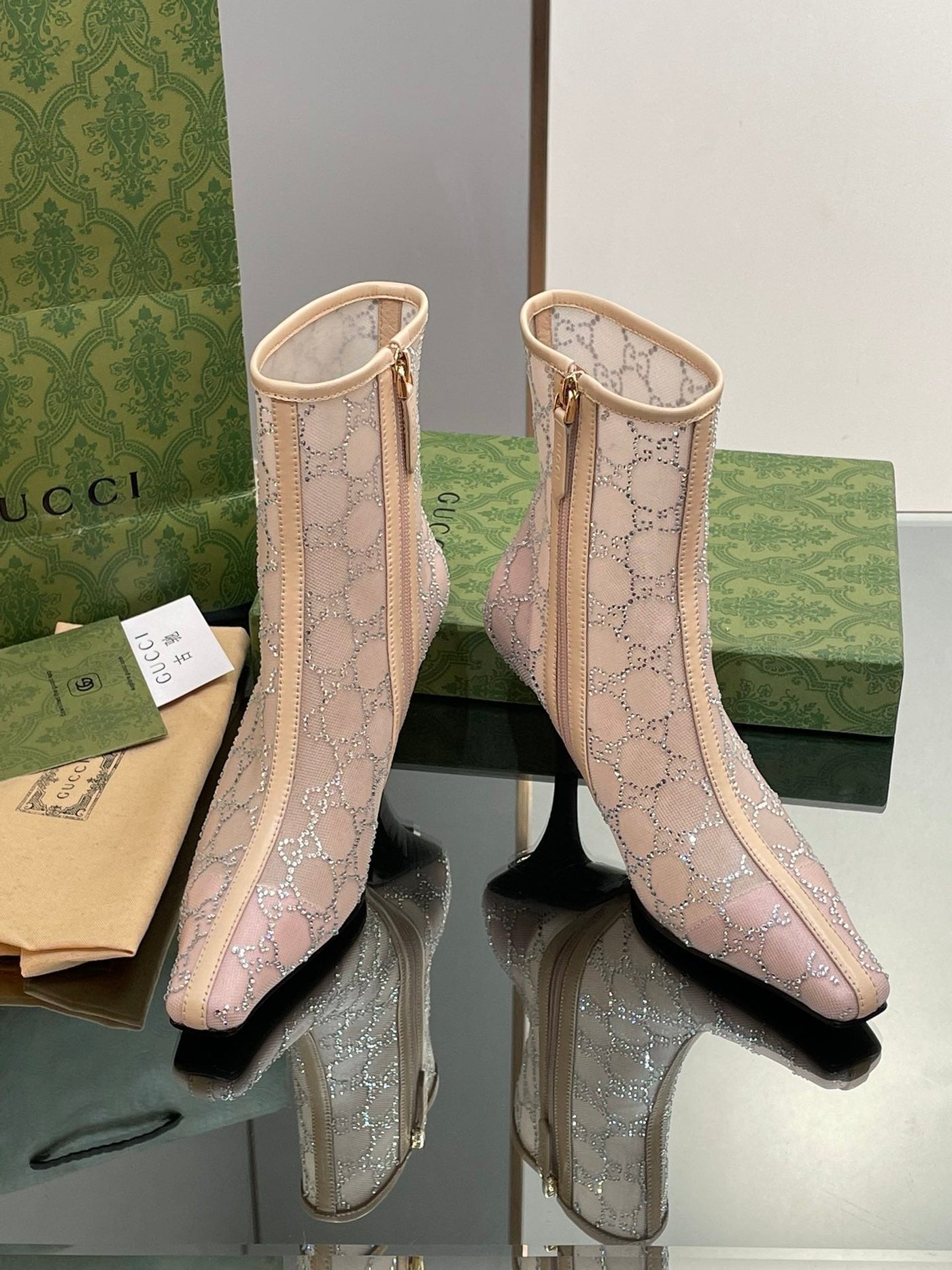 Gucci  GG Mid Heel Boots