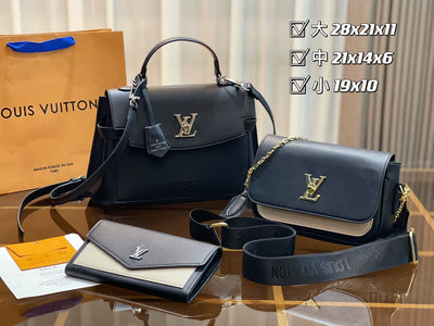 Black Louis Vuitton 3 Piece Budget Set