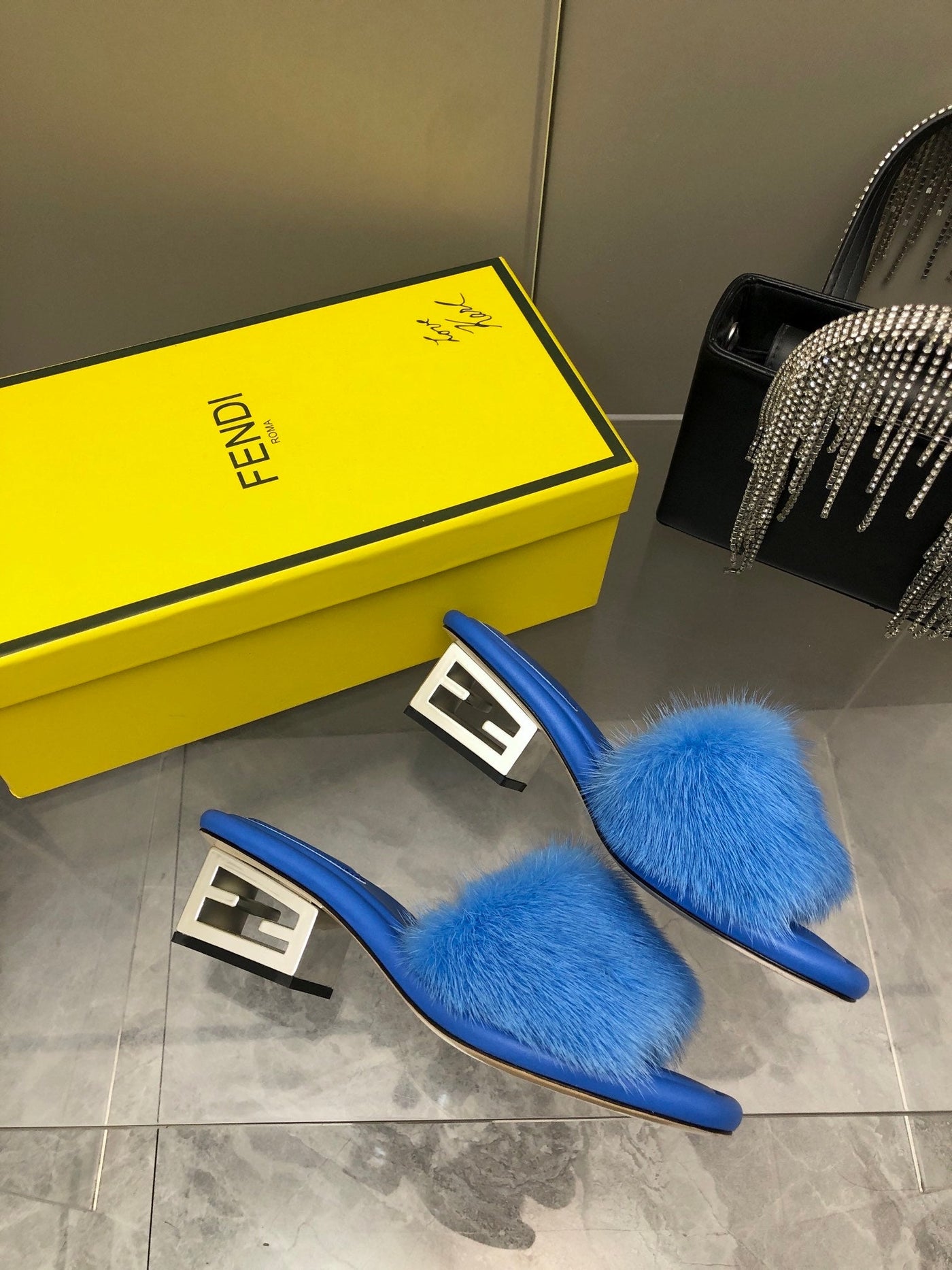 Fendi Baguette Slides