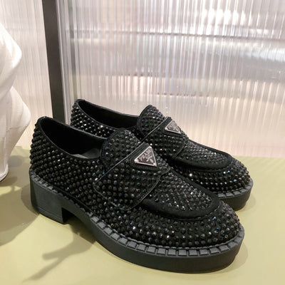 Crystal Prada Loafers