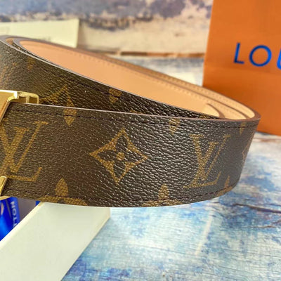 Men's Louis Vuitton Brown Monogram Belt