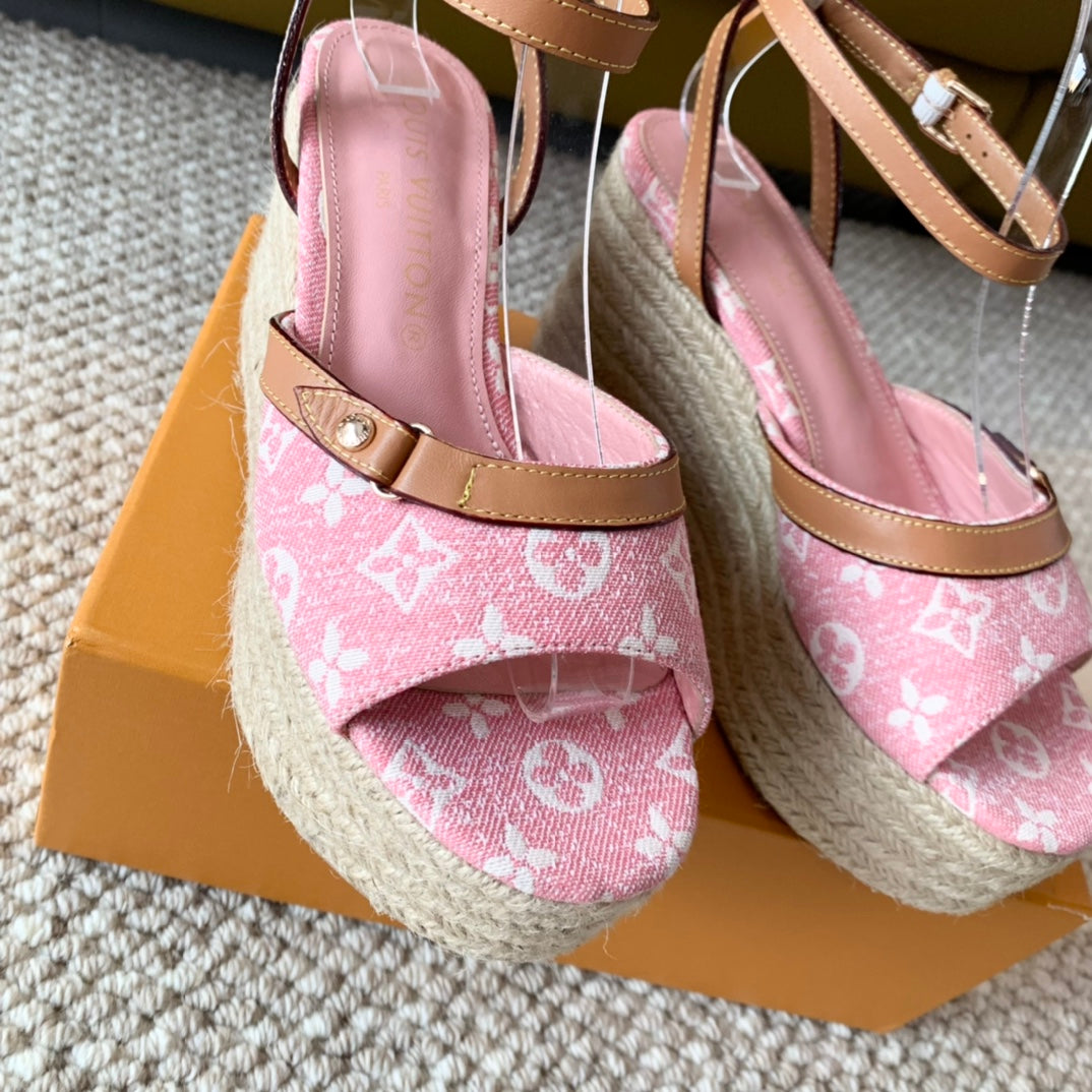 Louis Vuitton Helio's  Wedge Sandals