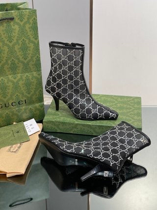 Gucci  GG Mid Heel Boots