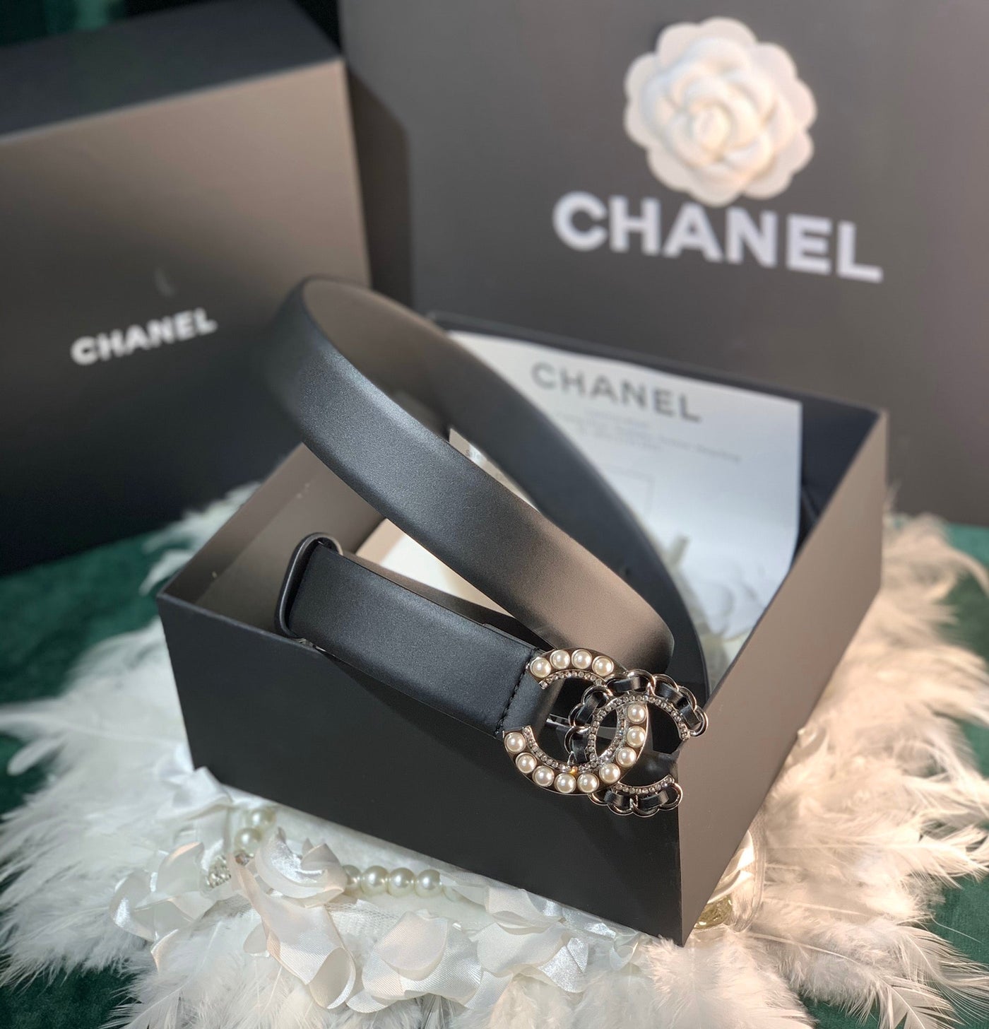 Chanel Pearl Belt Accessory