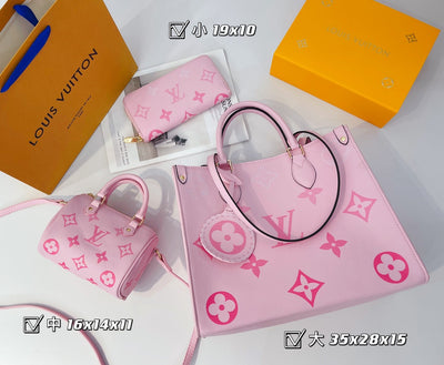 Pink Louis Vuitton Budget 3 Piece Set