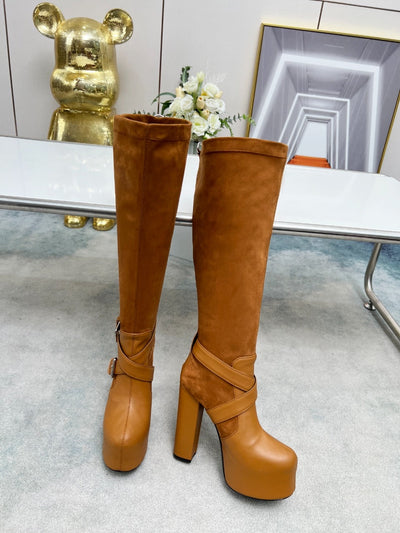 YSL Knee High Boots