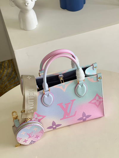 Pastel Louis Vuitton On The Go Tote Bag (25cm & 41cm)