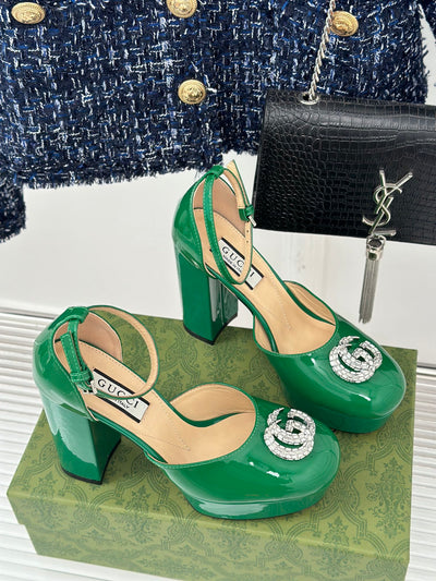 Gucci Platform Sandals With Double G