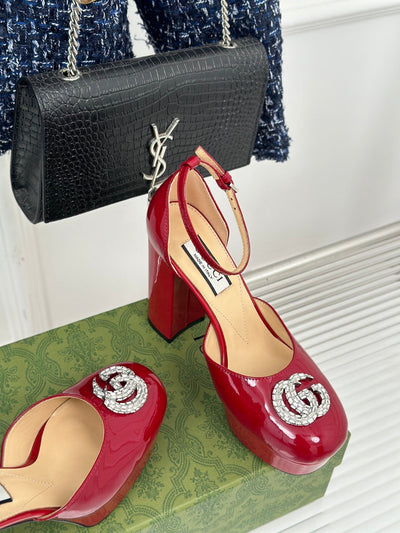 Gucci Platform Sandals With Double G