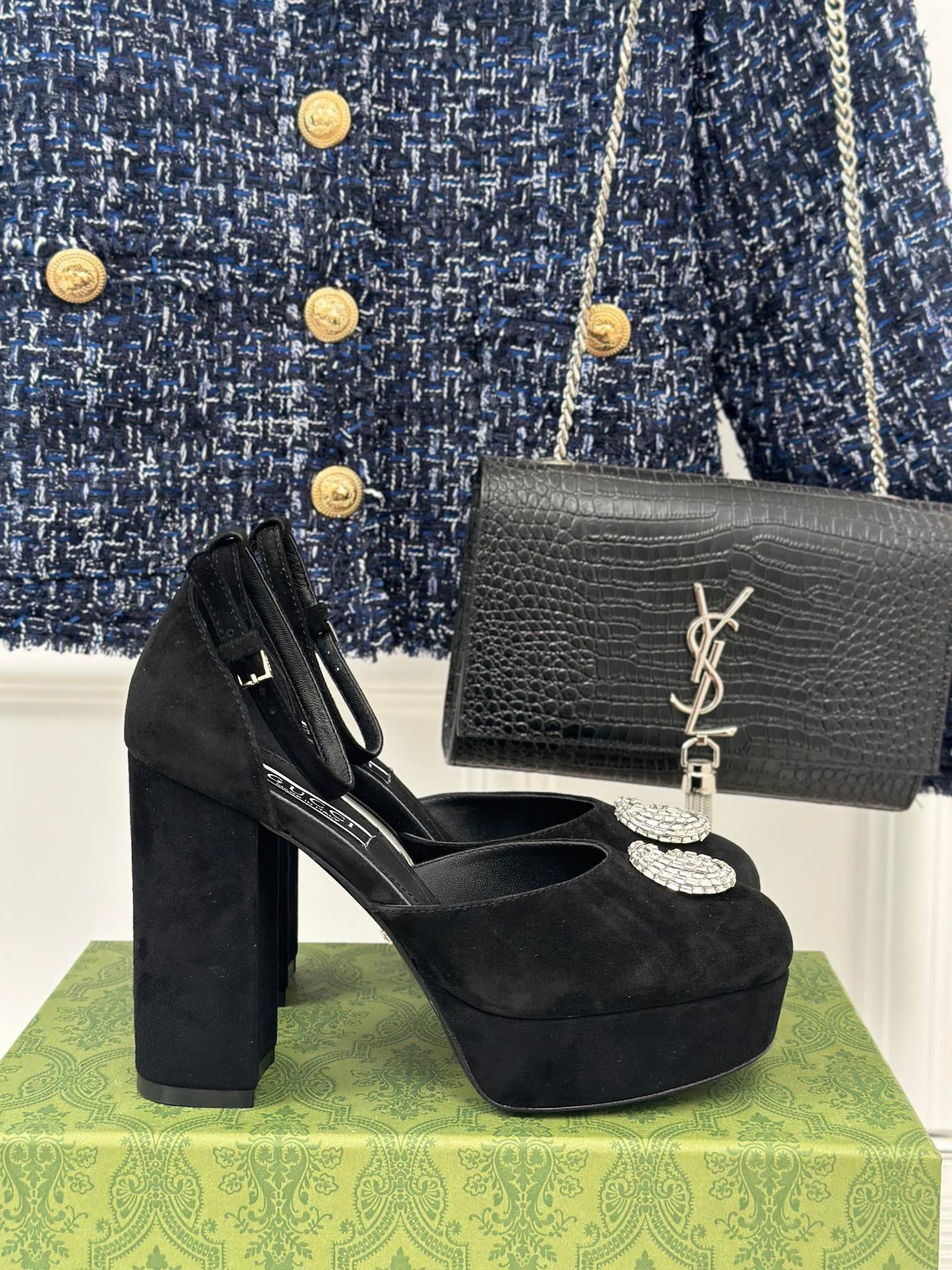 Gucci Platform Sandals With Double G