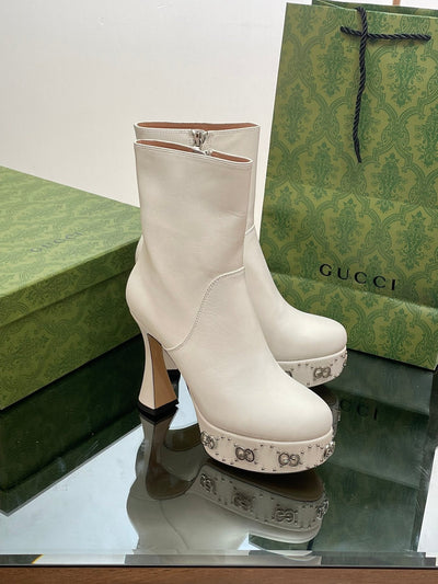 Gucci  Platform Boots With GG Studs