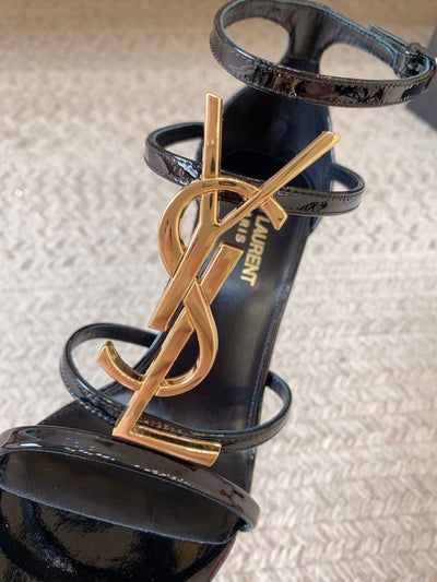 YSL High Heel Cassandra Sandals