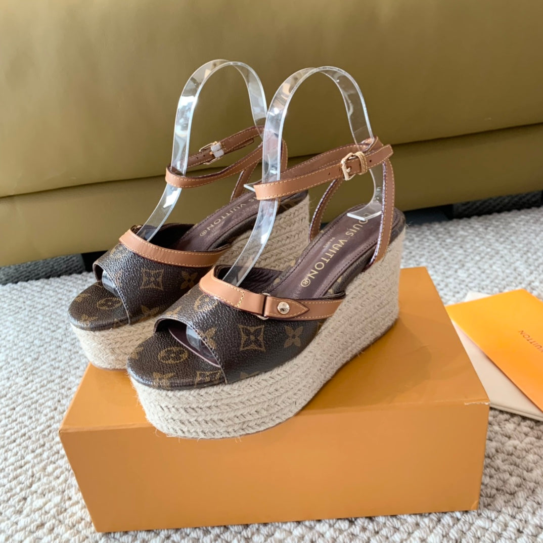 Louis Vuitton Helio's  Wedge Sandals