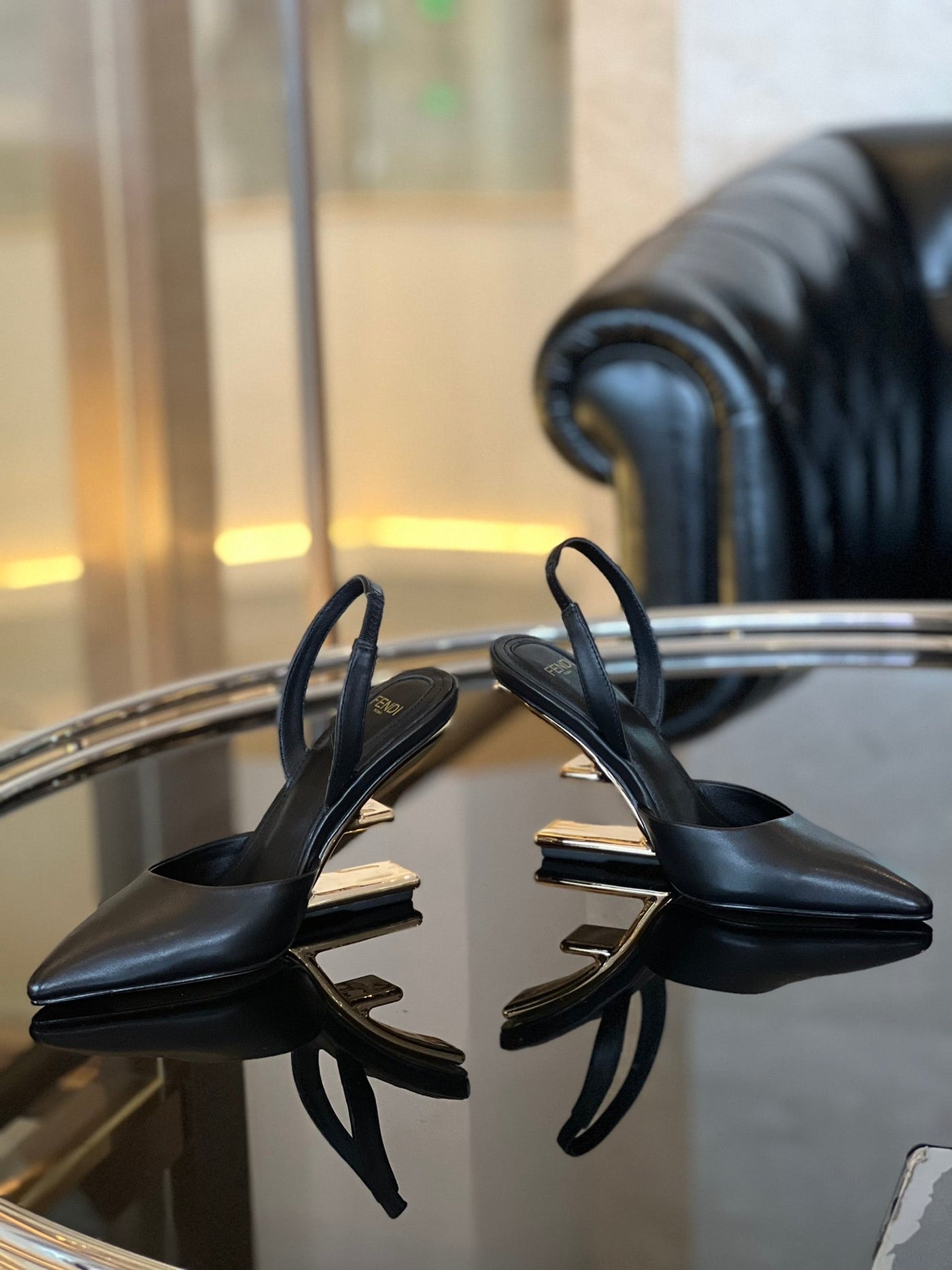 Fendi First Heel Slingback