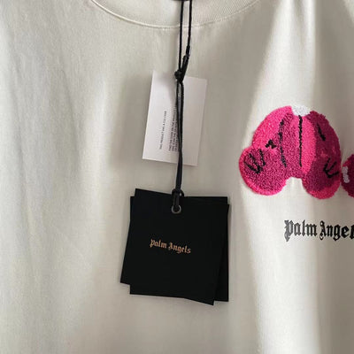 Palm Angels Pink Kill Bear Shirt