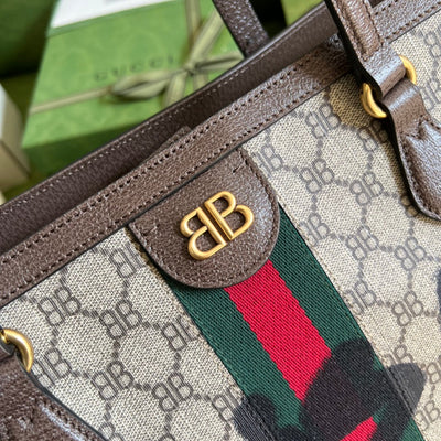 Gucci X Balenciaga Leather Bag