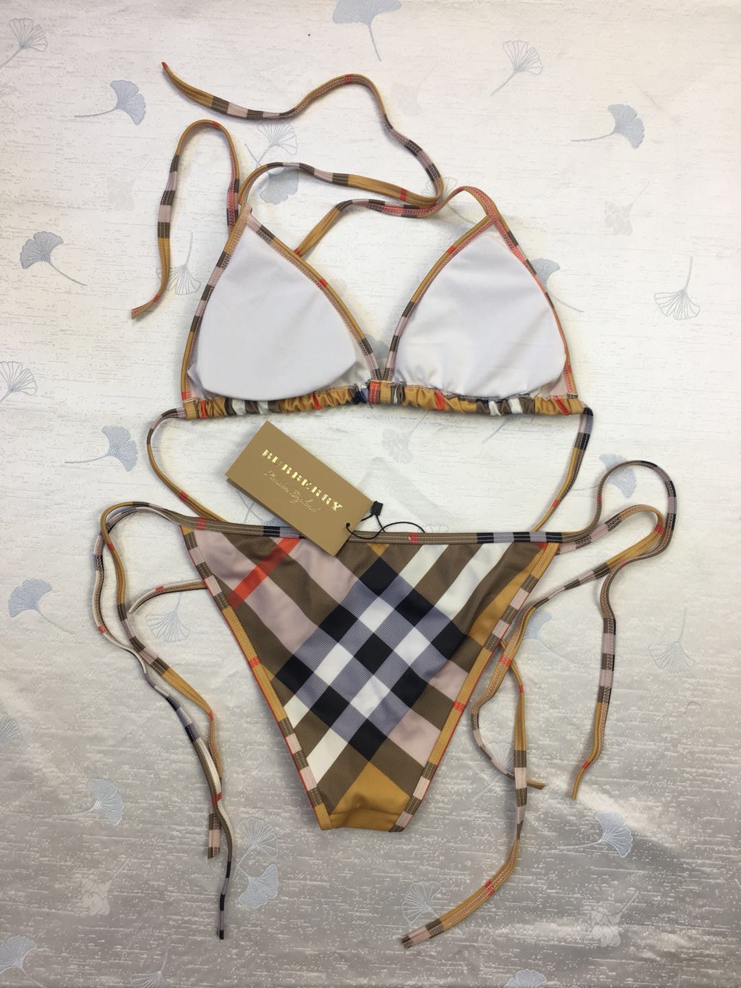 Plaid Striped Bikini