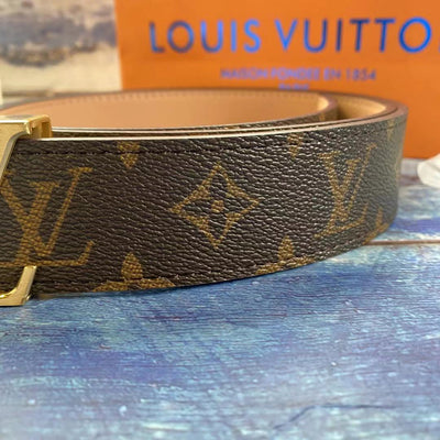 Men's Louis Vuitton Brown Monogram Belt