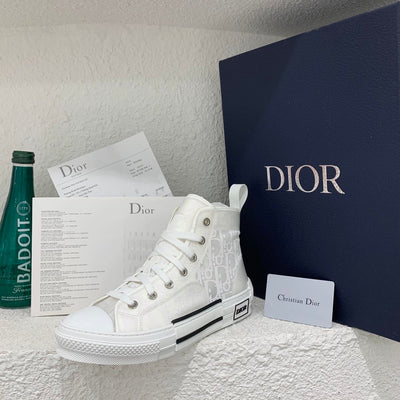 White B23 Dior High Top Shoes