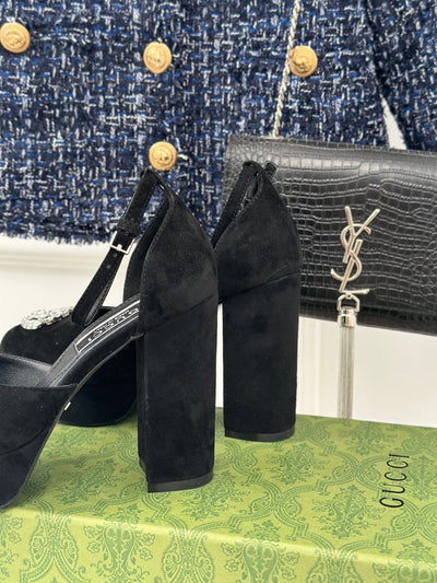 Gucci Platform Sandals With Double G