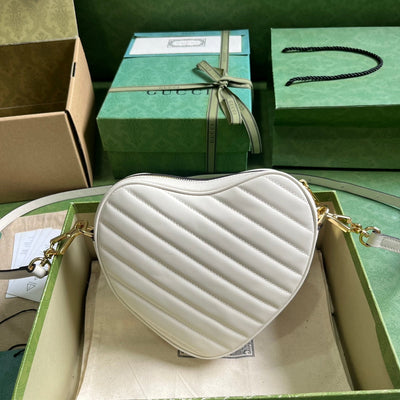 Gucci Interlocking G Mini Heart Shoulder Bag