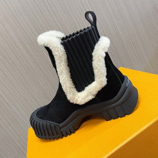 Louis Vuitton Ruby Flat Ranger Boots