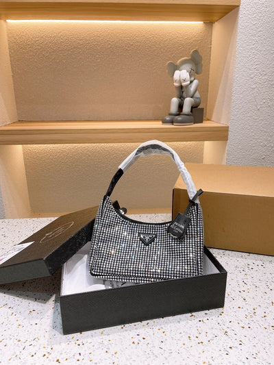 Budget Prada Bag With Crystals