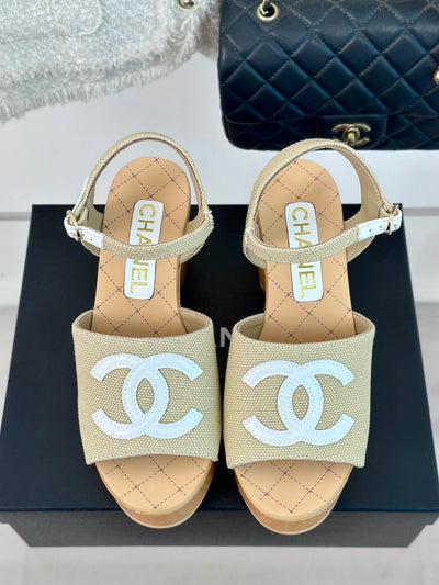 Chanel  Wedge Sandal