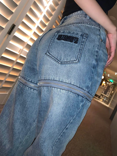 Vetements Cut Out Denim Bottoms