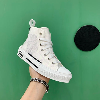 White B23 Dior High Top Shoes