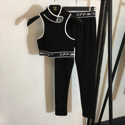 Designer Activewear Set (Top & Bottoms)