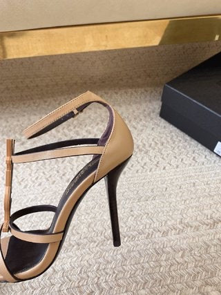 YSL High Heel Cassandra Sandals