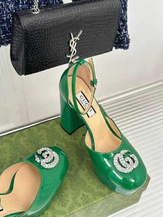 Gucci Platform Sandals With Double G