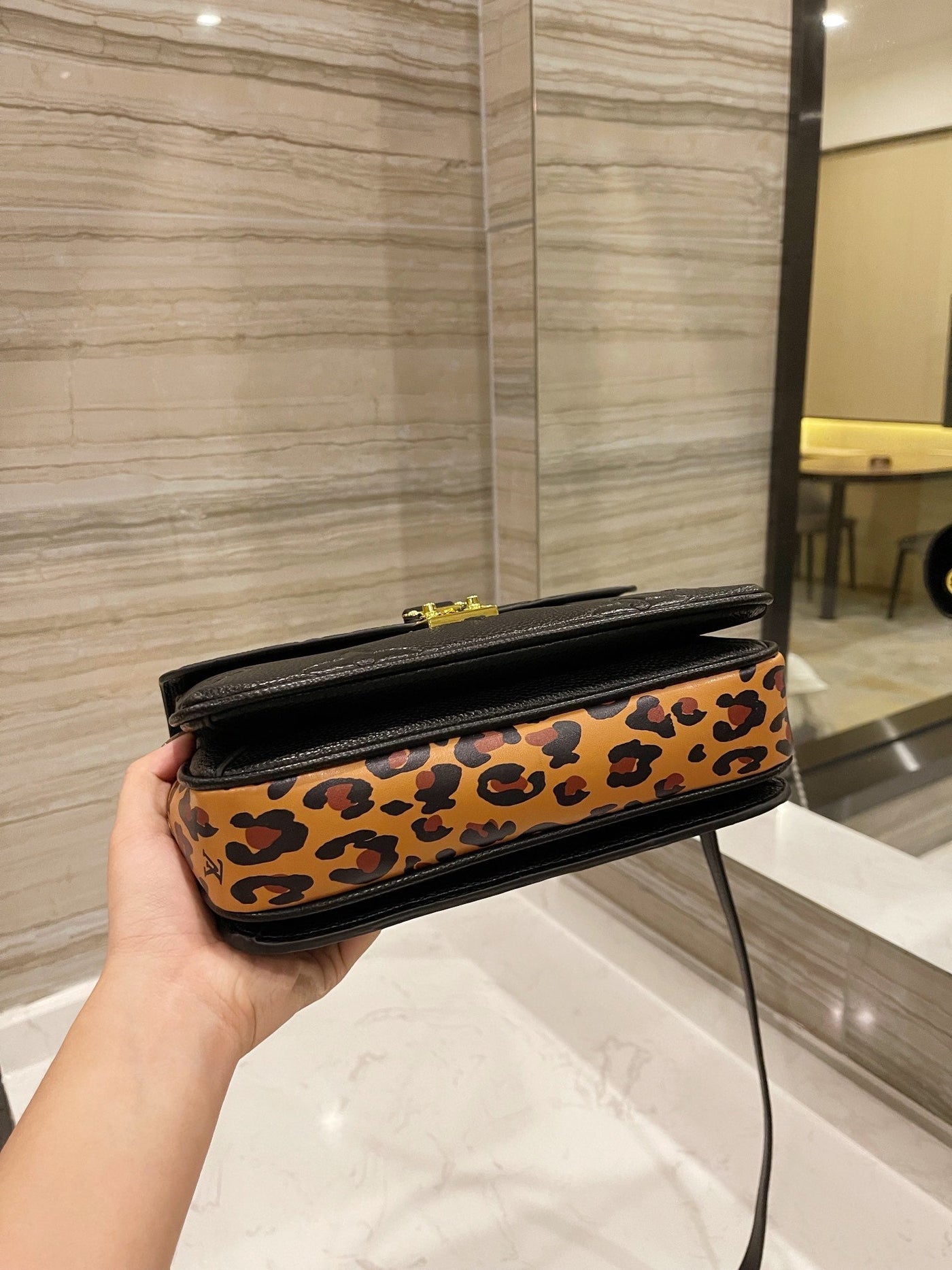 Budget "Don't Be A Cheetah" Louis Vuitton Pochette Metis Bag