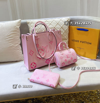 Pink Louis Vuitton Budget 3 Piece Set