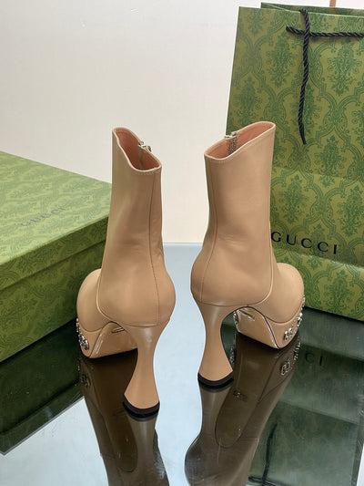 Gucci  Platform Boots With GG Studs