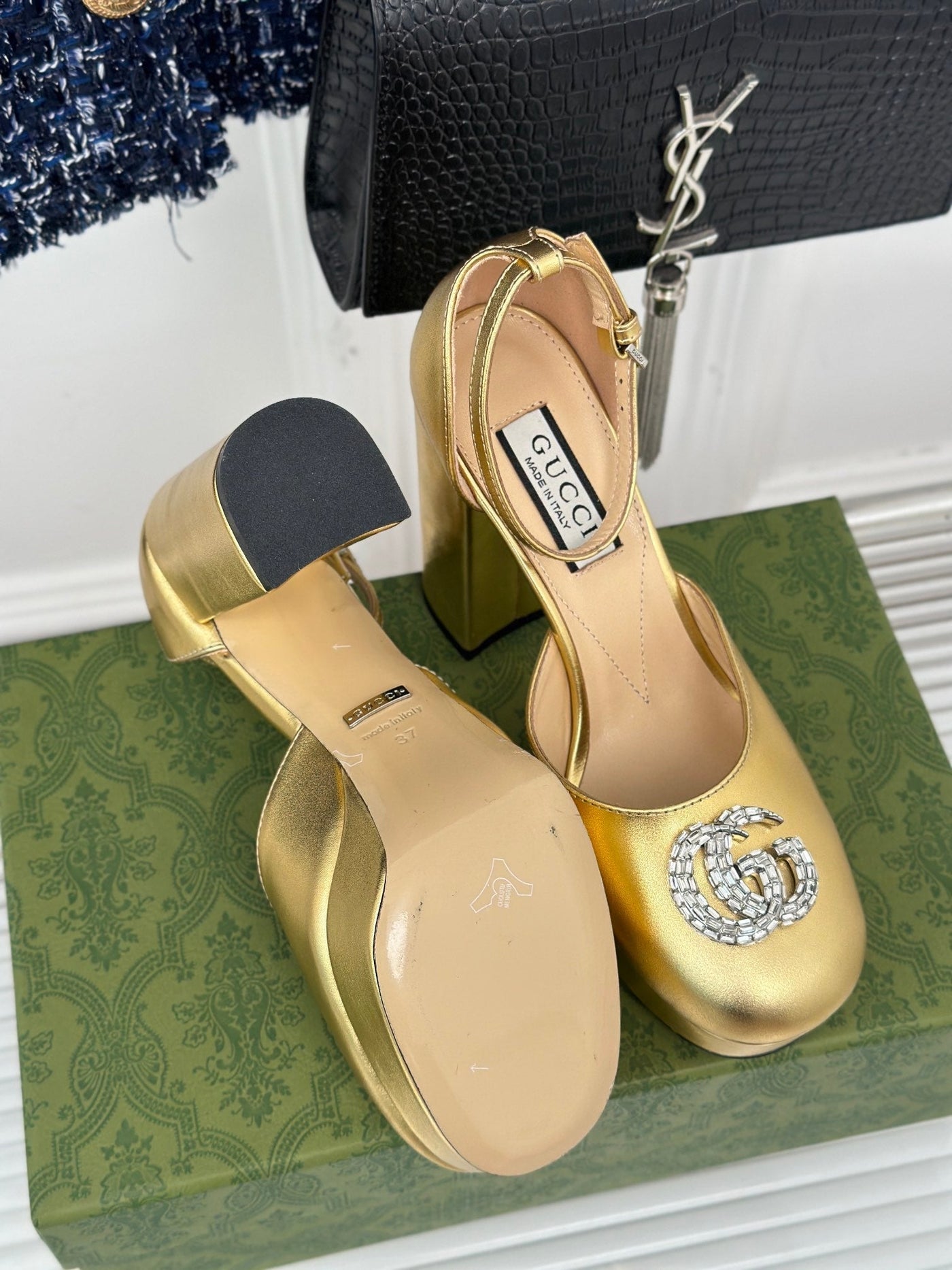 Gucci Platform Sandals With Double G