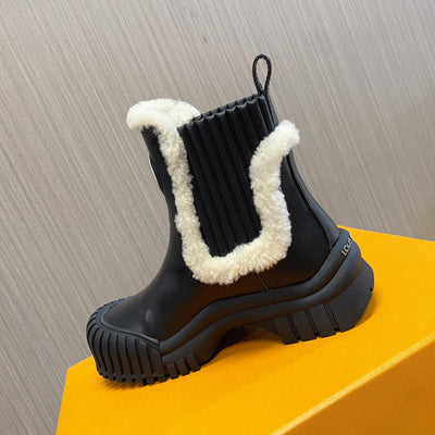 Louis Vuitton Ruby Flat Ranger Boots