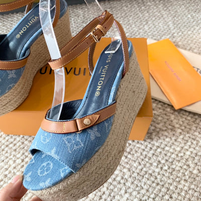 Louis Vuitton Helio's  Wedge Sandals